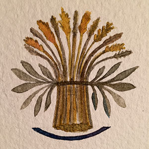 Be gentle when you touch bread calligraphy detail